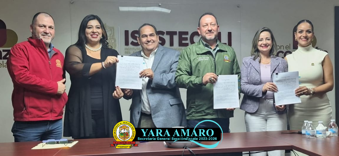 Firma del Contrato Colectivo de Trabajo 2023 - Issstecali